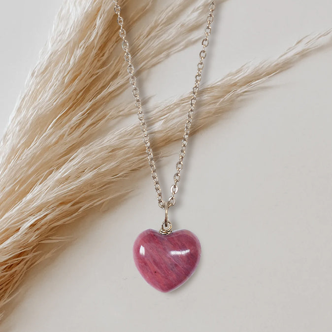 Charm Cuore Rodonite - Limited Edition