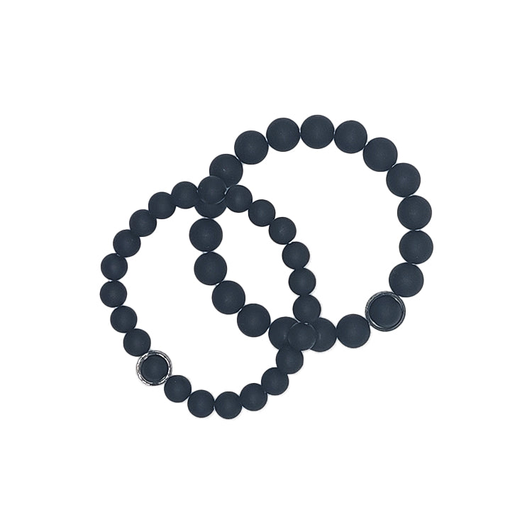 Bracciale da donna a catena forzatina e onice nera - Simmi Gioiellerie Bracciale da donna a catena forzatina e onice nera - Simmi Gioiellerie