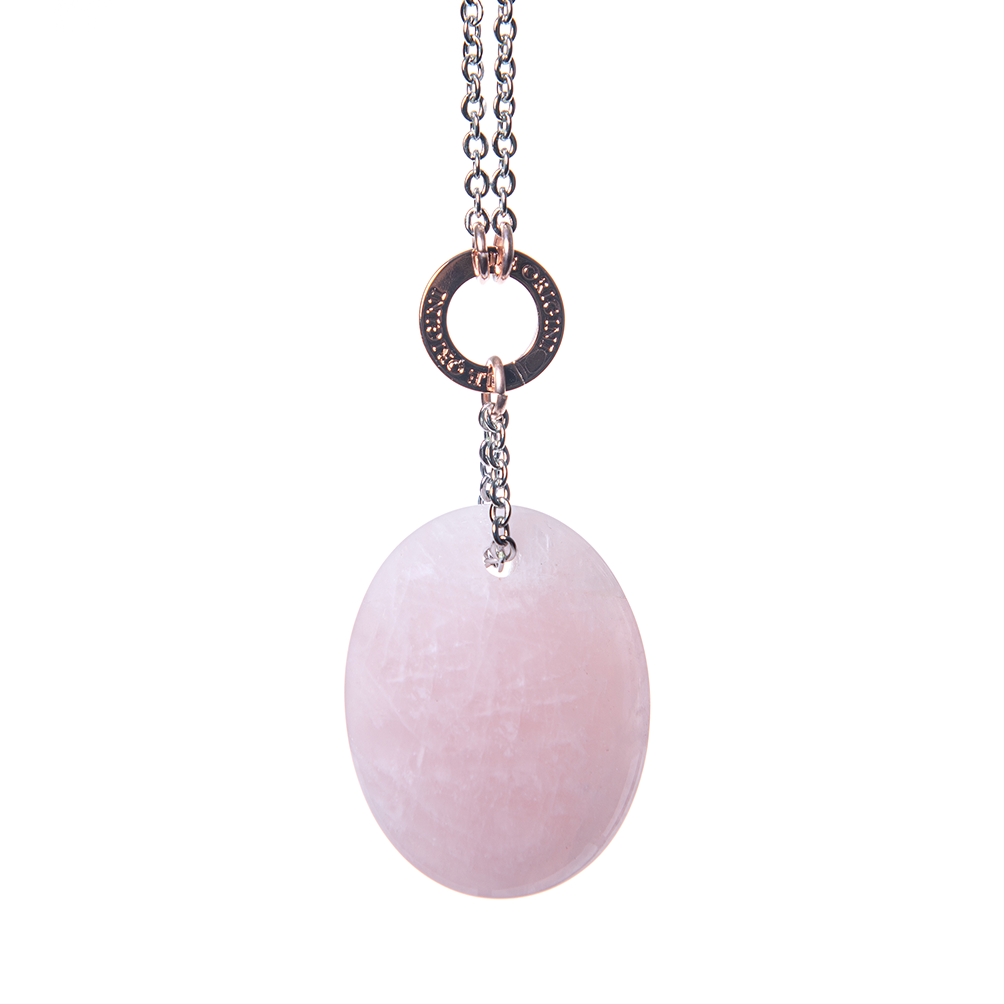 Collana Zodiac Quarzo Rosa - Bilancia - Le Origini pietre dure pietre semipreziose, pietre naturali