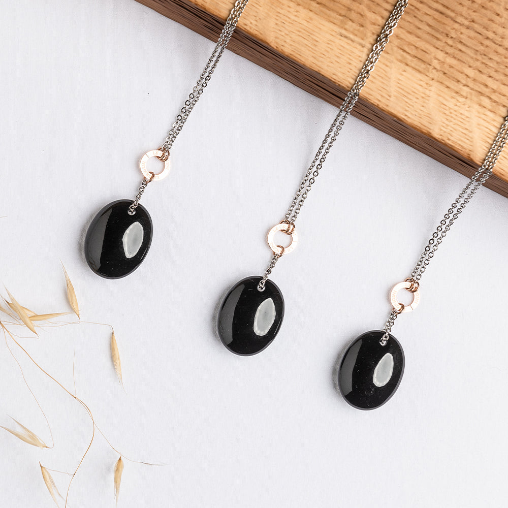 Collana Zodiac Ossidiana - Scorpione