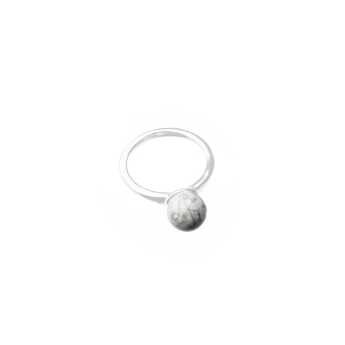 Sfera Anello Moon - Howlite