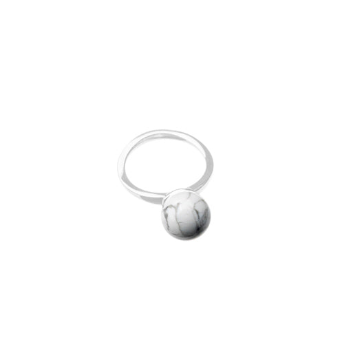 Sfera Anello Moon - Howlite
