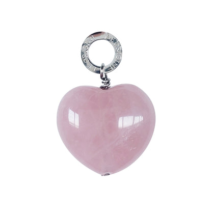 Charm Cuore Quarzo Rosa - Limited Edition