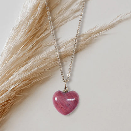 Charm Cuore Rodonite - Limited Edition