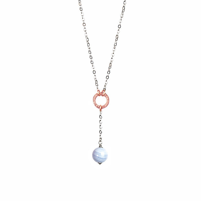 Pendente Essenza - Calcedonio