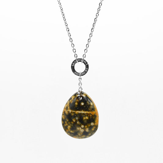 Collana Goccia Diaspro Oceano