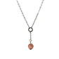 Collana Mini Zodiac + Pietra di luna pesca