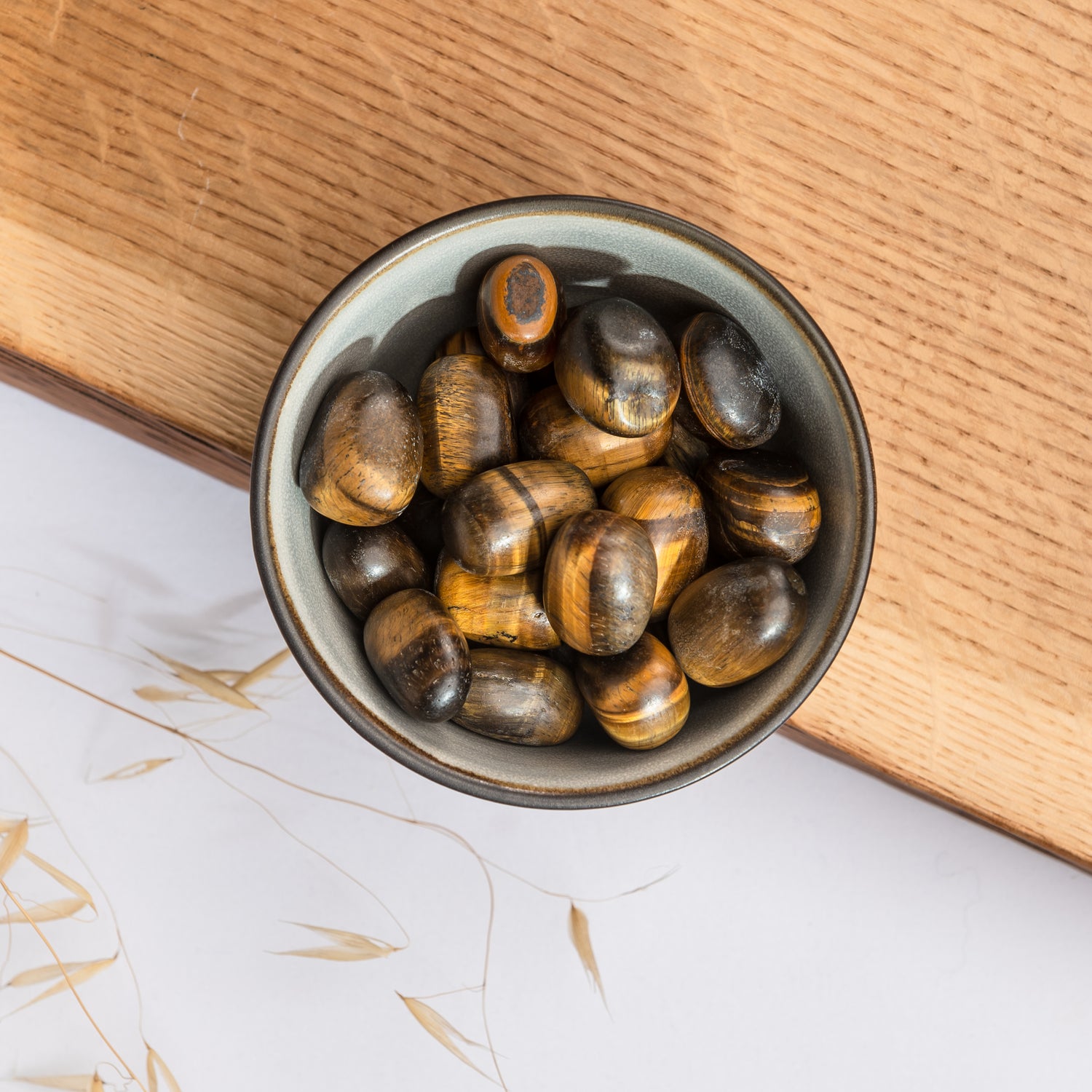 Burattato Occhio di Tigre satinato