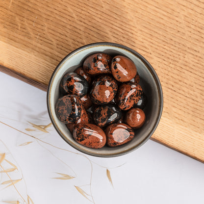 Burattato Ossidiana Mogano