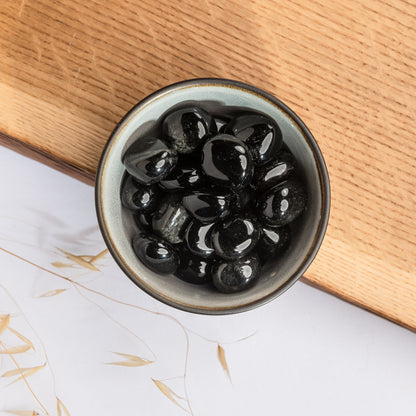 Burattato Ossidiana Silver