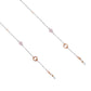 Catenina occhiali Zodiac - Quarzo rosa