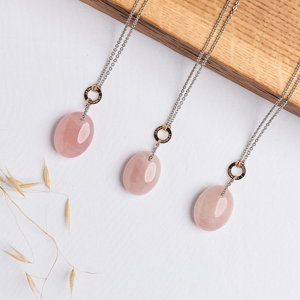 Collana Zodiac Quarzo Rosa - Bilancia