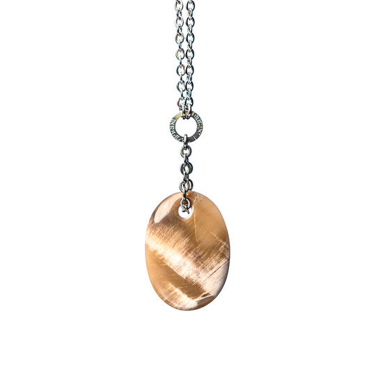 Collana Mini Zodiac Legno Fossile - Capricorno - Le Origini pietre dure pietre semipreziose, pietre naturali