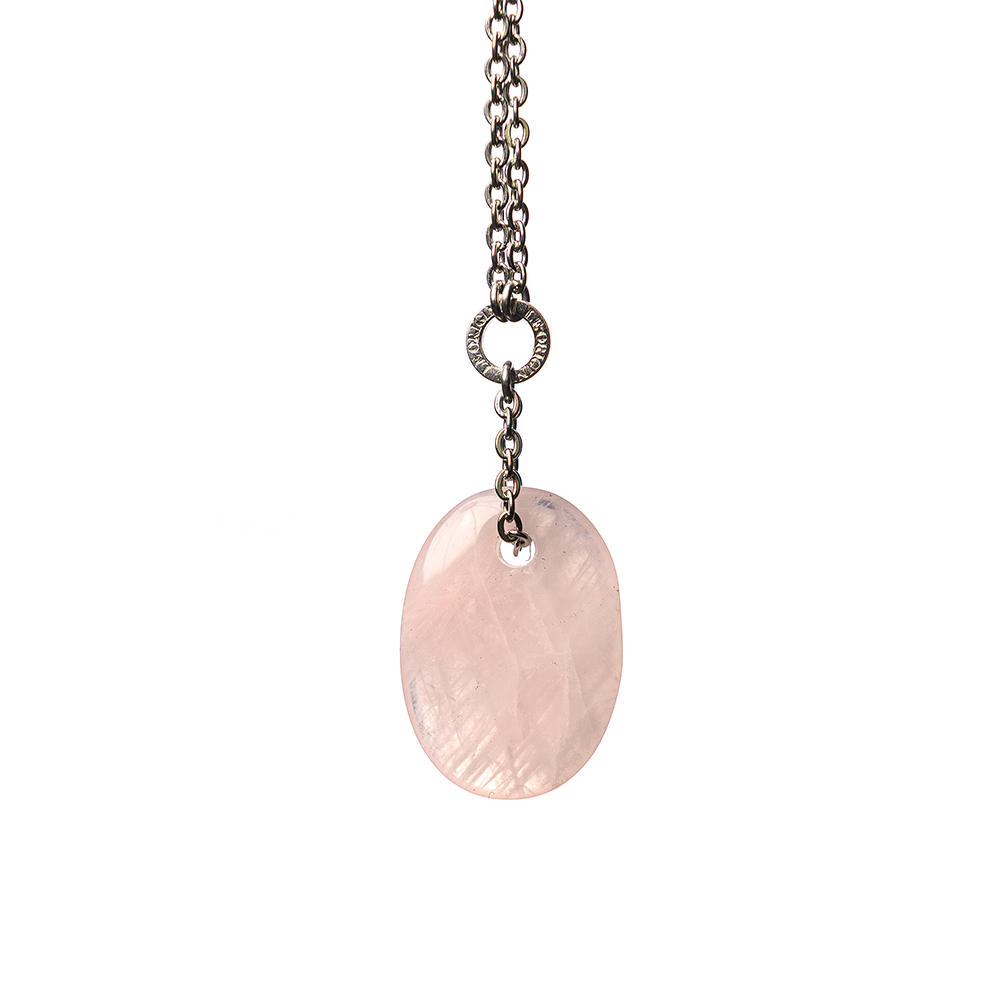 Collana Mini Zodiac Quarzo Rosa - Bilancia - Le Origini pietre dure pietre semipreziose, pietre naturali